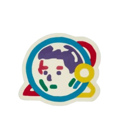 KIDS ASTRO HELMET RUG - WHITE