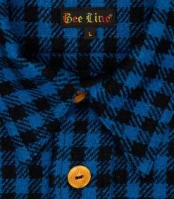 WOOL OVERSHIRT - BLUE -Fashion Style Shop beeline shirt 4